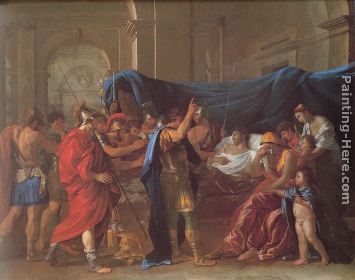 The Death of Germanicus - detail painting - Nicolas Poussin The Death of Germanicus - detail art painting